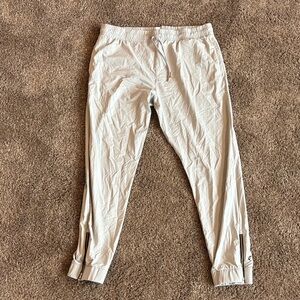 ZYIA peak Light gray Joggers with Zipper Accents